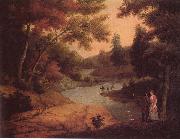 James Peale View on the Wissahickon china oil painting artist